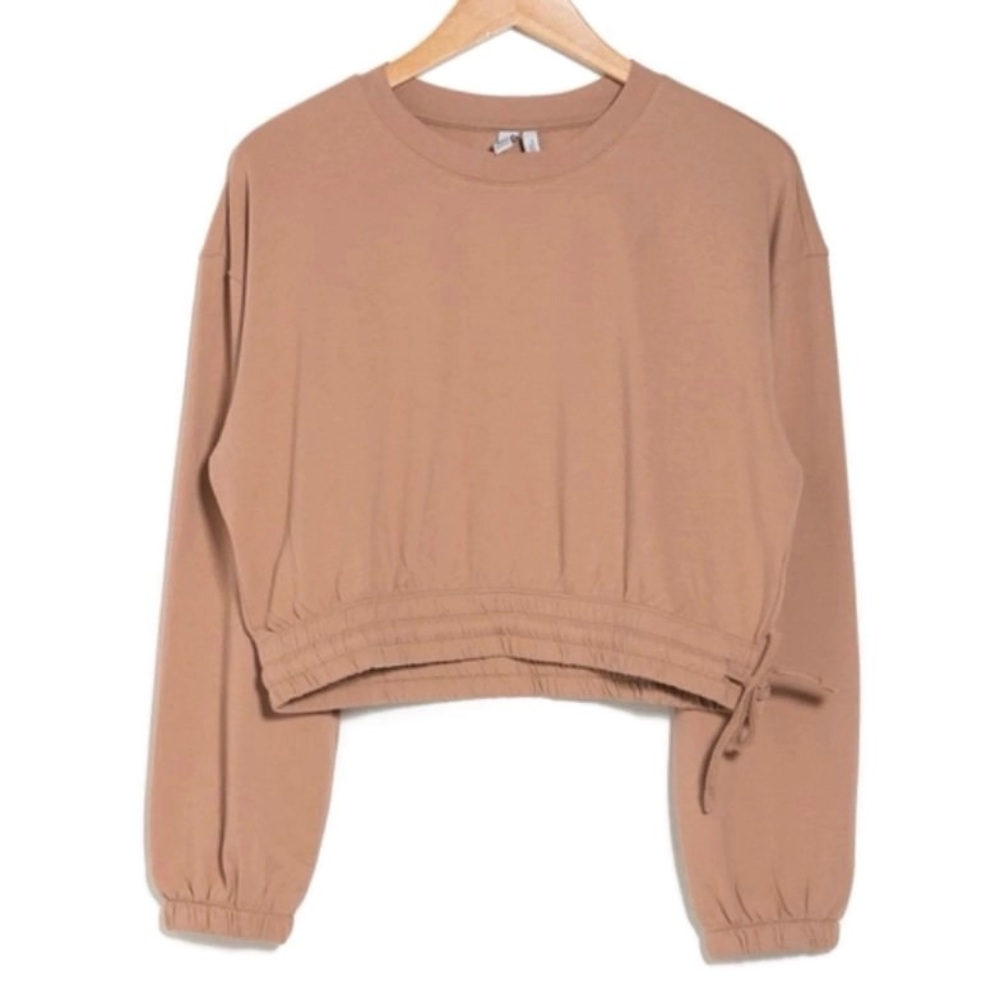 Z by Zella Maggie Tie Hem Pullover Sweatshirt Size M